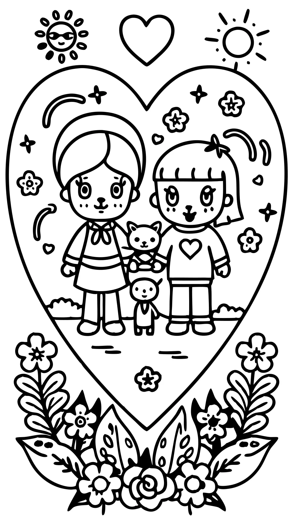 coloring pages about love